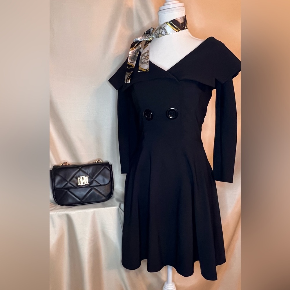 Black Throwback Style Dress size M